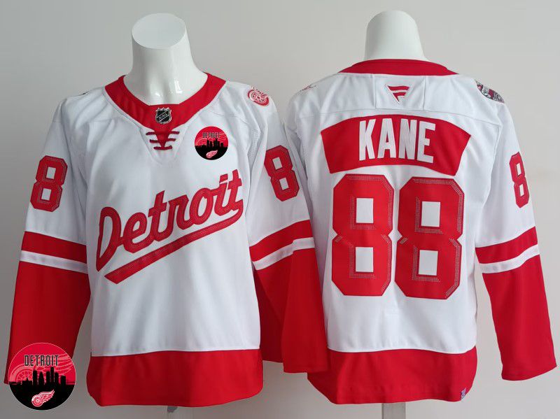 Men Detroit Red Wings #88 Kane White 2025 Fanatics Home Premium NHL Jersey style 5->detroit red wings->NHL Jersey